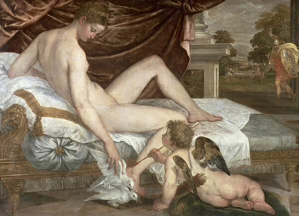Venus and Cupid, c. 1555 (oil on canvas)