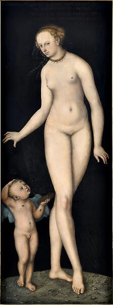 Venus with Cupid the Honey Thief after 1537 (oil on wood)