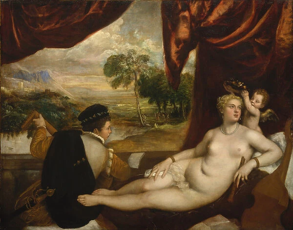 Venus and the Lute Player, c. 1565-70 (oil on canvas)