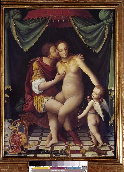 Venus and Mars Representation of the two deities kissing
