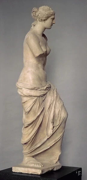 Venus de Milo, side view, Greek, Hellenistic period, c. 100-130 BC (marble