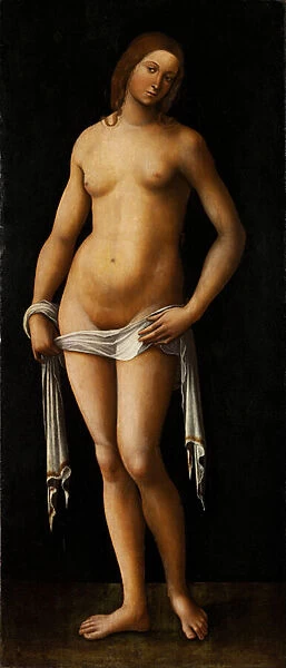 Venus - Peinture de Lorenzo Costa (1460-1535) - 1515-1517 - Oil on wood - 174x76