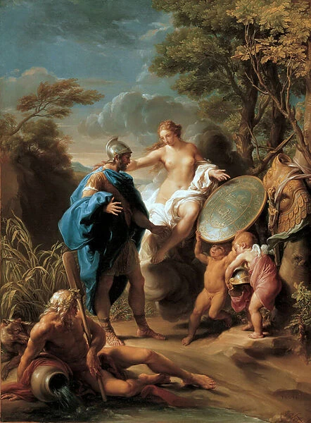Venus Presenting Aeneas with Armour Forged by Vulcan, 1748 (oil on canvas)