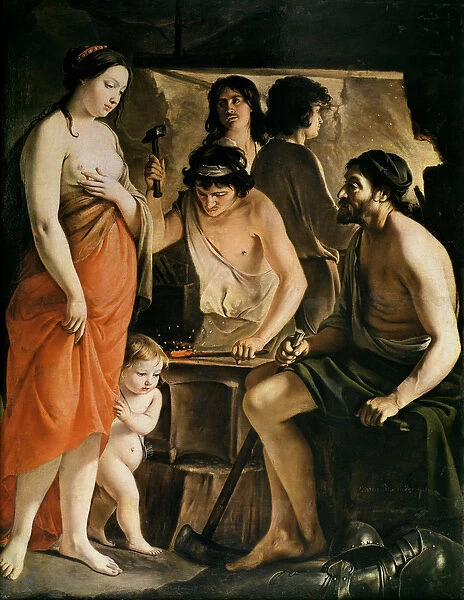 Venus in Vulcans Forge, 1641 (oil on canvas)