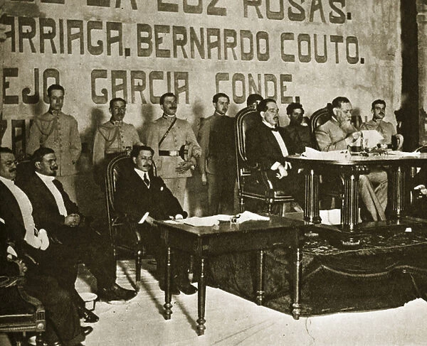 Venustiano Carranza at the Queretaro Convention, December 1917 (b  /  w photo)