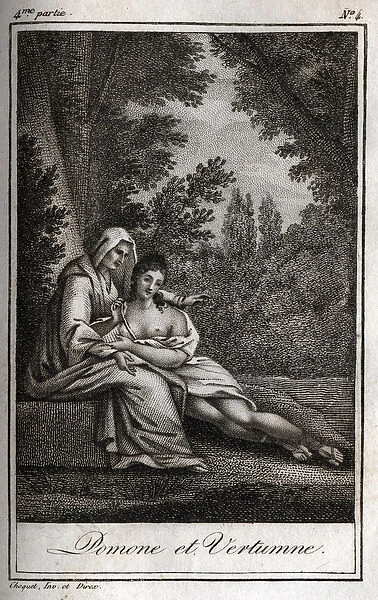 Vertumne and Pomone (Jupiter and Ceres): Vertumne, in love with the nymph Pomone