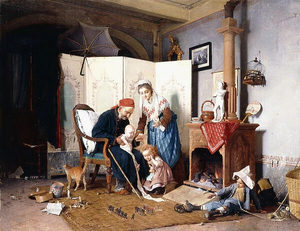 The Veteran, 1878 (oil on canvas)