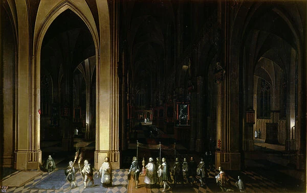 Viaticum in the Interior of a Church
