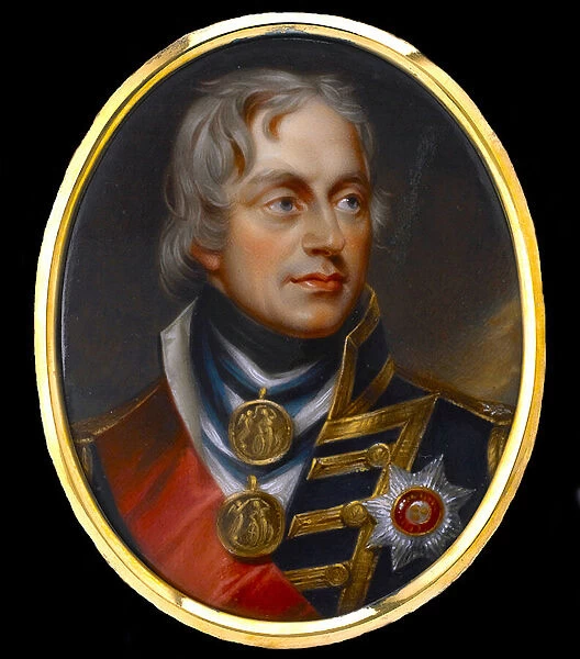 Vice Admiral Horatio Nelson (amiral Nelson) (1758-1805) - Anonymous Gouache on Porcelaine, 1800 - State Hermitage, St Petersburg