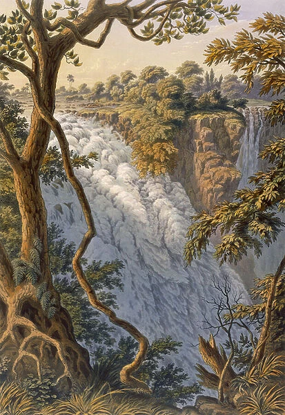 Victoria Falls: The Leaping Water (colour litho)