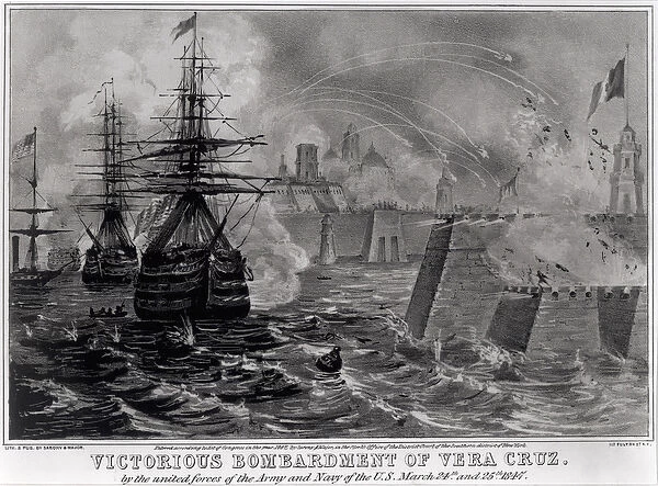 Victorious Bombardment of Vera Cruz by the United Forces of the Army and Navy of the US
