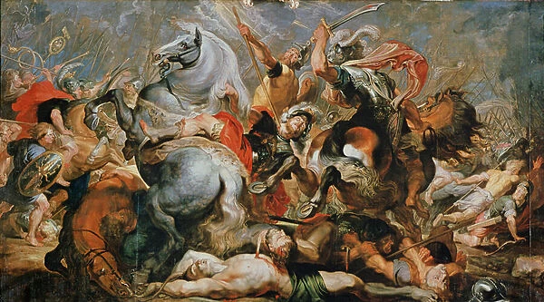 The Victory and Death of Decius Mus (oil on canvas)