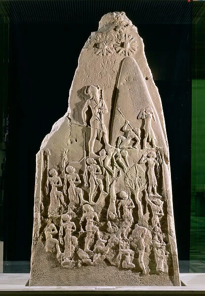 Victory stele of Naram-Sin, King of Akkad, over the mountain-dwelling Lullubi