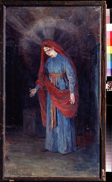 'Vierge de l annonciation'Peinture de Alexander Yakovlevich Golovin (Alexandre Golovine) (1863-1930) 1894 State United Art Museum, Kostroma