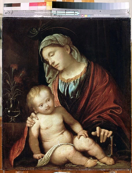 'Vierge a l enfant'Peinture de Gerolamo Romanino (1485  /  6-1566) Vers 1520 Musee de l Ermitage, Saint Petersbourg