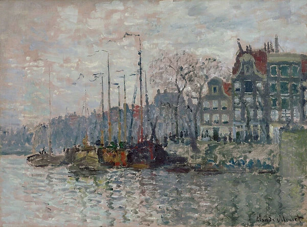 View of Amsterdam, 1874 (oil on canvas)