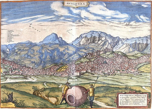 View of Antequera, Spain (etching, 1572-1617)