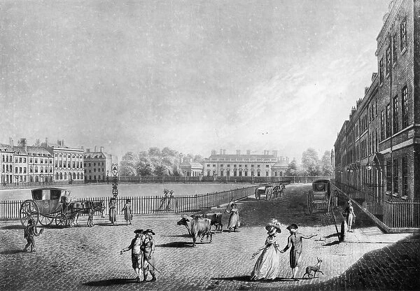 View of Bloomsbury Square, 1787 (engraving)