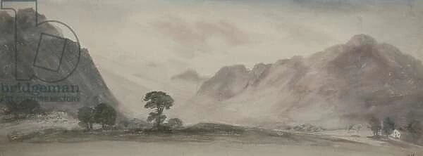 View in Borrowdale (watercolour)