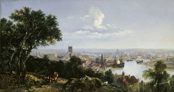 View of Bristol from Clifton Wood, 1837 (oil on canvas)