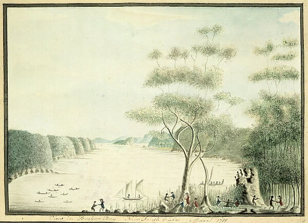 View in Broken Bay, New South Wales, 1788 (w  /  c)