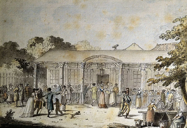 View of the Cafe Goddet (or Godet), Boulevard du Temple, at the time of the Consulate