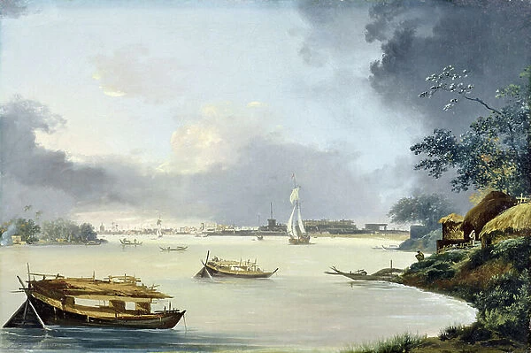 View of Calcutta, c. 1790 (oil on canvas)
