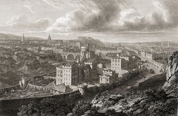 View from Calton Hill, Edinburgh, from Select Views of the Principal Cities of Europe