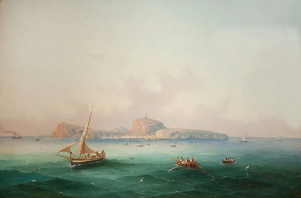 View of Capri, 1868 (oil on canvas)