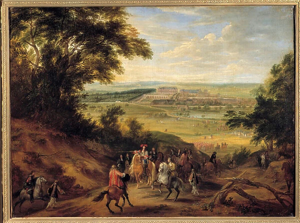 View of the castle of Versailles, taken from the heights of Satory Louis XIV (1638-1715