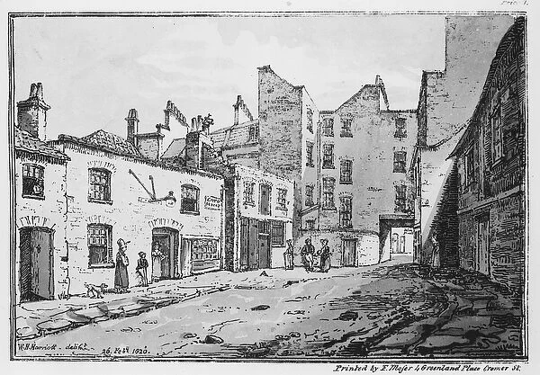 View of Cato Street, 1820 (litho)
