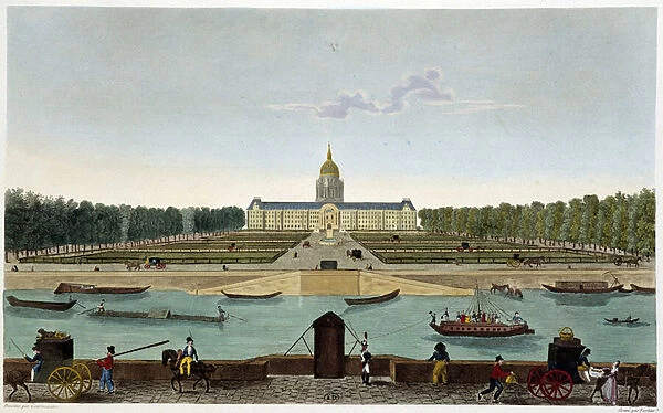 View of the Champ de Mars and the Hotel des Invalides taken on the other side of