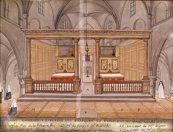 View of the Chancel and Altar, from L Abbaye de Port-Royal, c. 1710