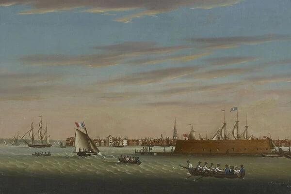 View of Charleston from the Harbor, 1831 (oil on canvas)