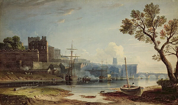 View of Chester, 1810 (w  /  c on paper)