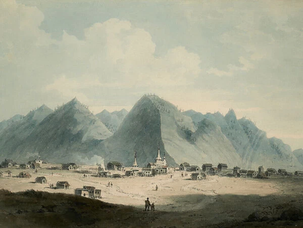 A View in China, 1793 (Watercolour)