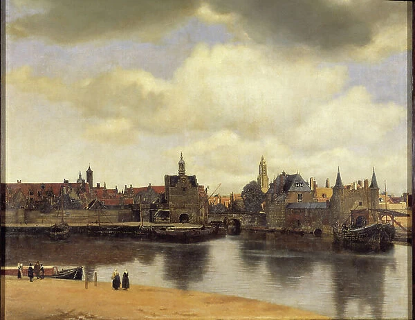 View of the city of Delft, 17th century (oil on canvas)