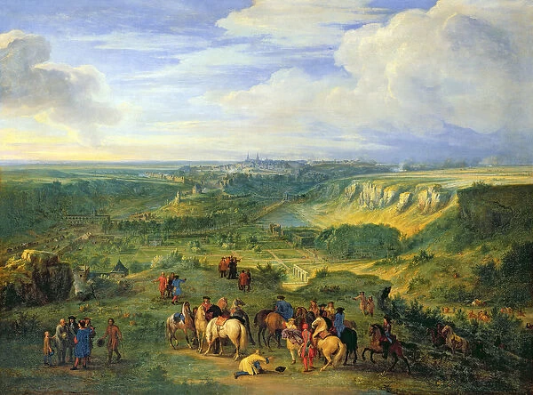 View of the city of Luxembourg from near the Mansfeld Baths, 1684 (oil on canvas)