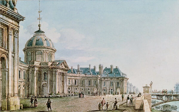 View of the College des Quatre Nations, Paris, c. 1810 (w  /  c on paper)