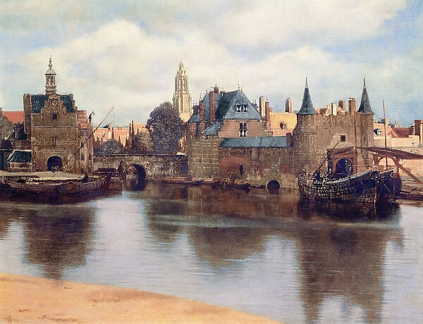 View of Delft, c. 1660-61 (oil on canvas) (detail of 1109259)