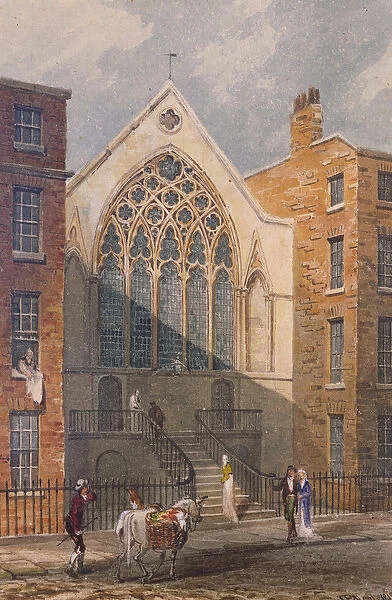 View of Ely Chapel, 1815 (w  /  c on paper)