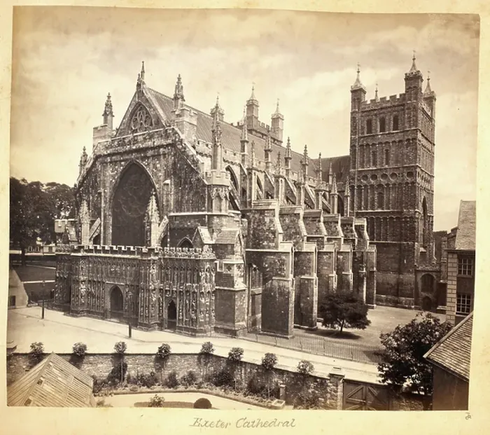Framed Print : A view of Exeter Cathedral Framed Print : A view of Exeter Cathedral