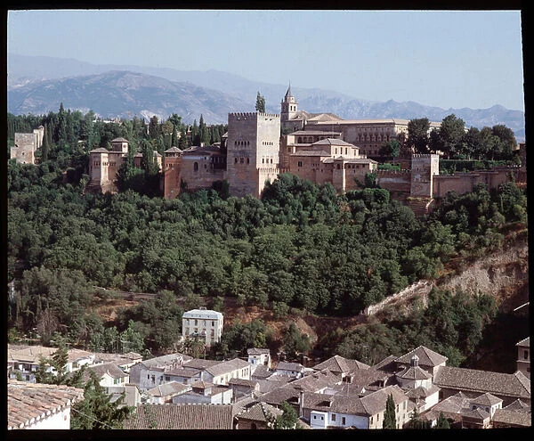 View of the fortress and palace of Alhambra