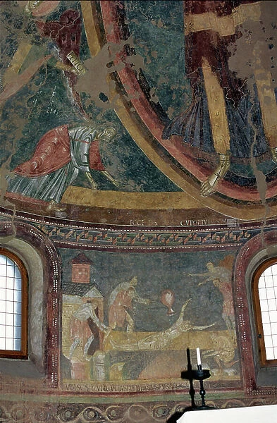 View of the fresco cycle, 1007 (photo)