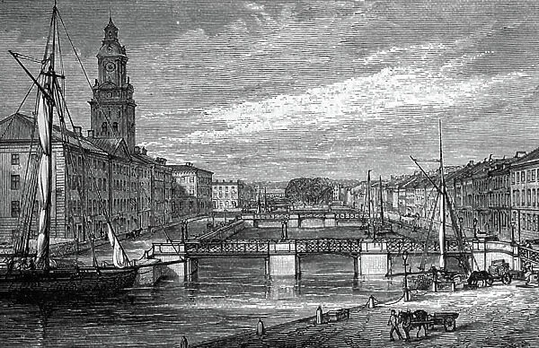 A view of Gothenburg, 1850