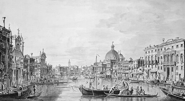 View of the Grand Canal, Venice, c. 1800 (pen & ink wash)