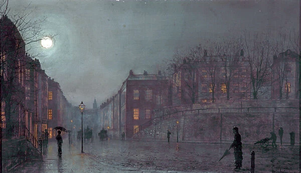 A View of Hampstead, London, 1882 (oil on board)
