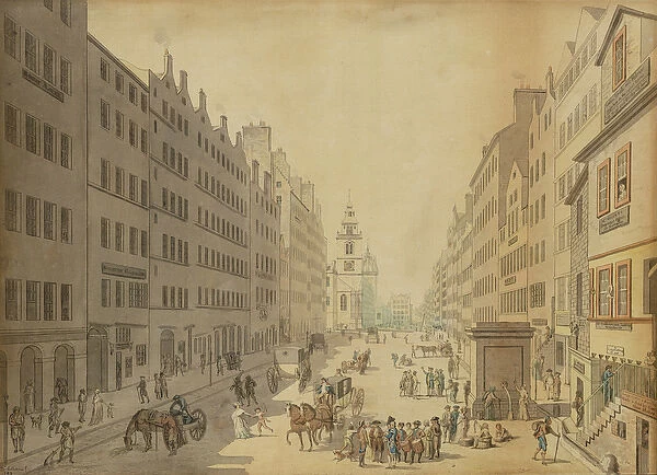 View of the High Street of Edinburgh from the East, 1793