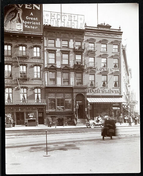 View of the Hotel Hungaria and the Hotel Hugh Slevin at Union Square East and 14th Street