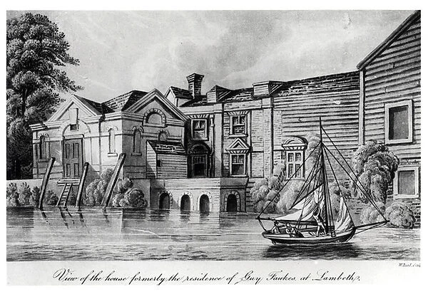 View of the House Formerly the Residence of Guy Fawkes at Lambeth, c